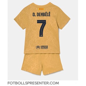 Barcelona Ousmane Dembele #7 Bortatröja Barn 2022-23 Kortärmad (+ korta byxor)